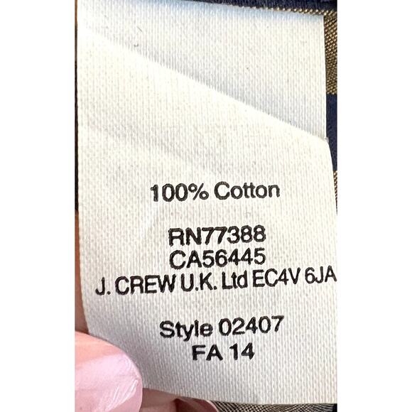 J. Crew Shirt Mens Large Multicolor Plaid Cotton Collar Button Down Long Sleeve - Picture 6 of 7